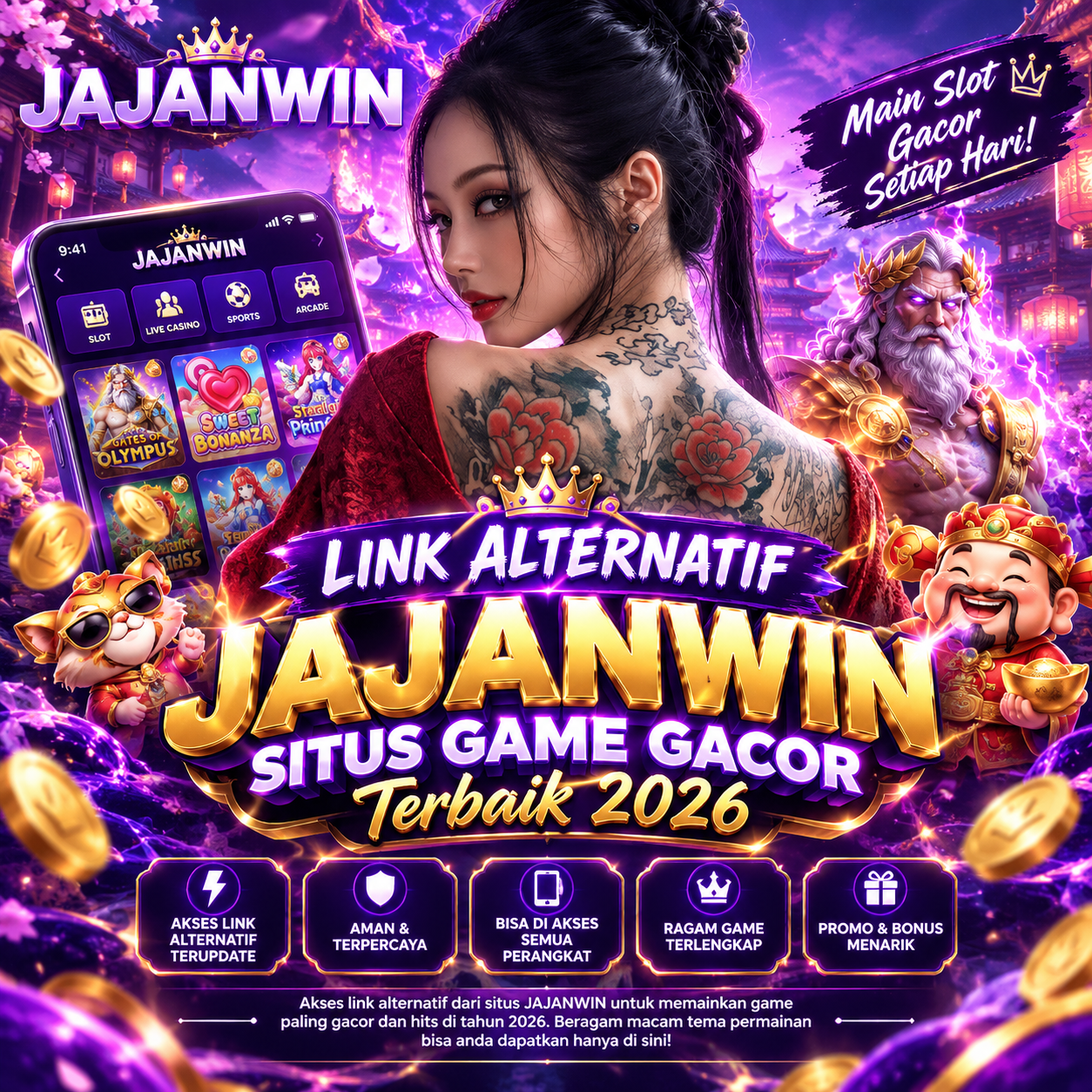 JAJANWIN Pusat Permainan Slot Anti Kalah Deposit Via QRIS Minimal 10K